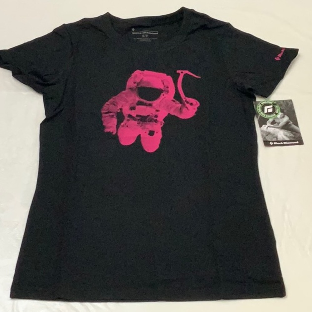 Black Diamond SPACESHOT TEE - Blk/Ultra Pink